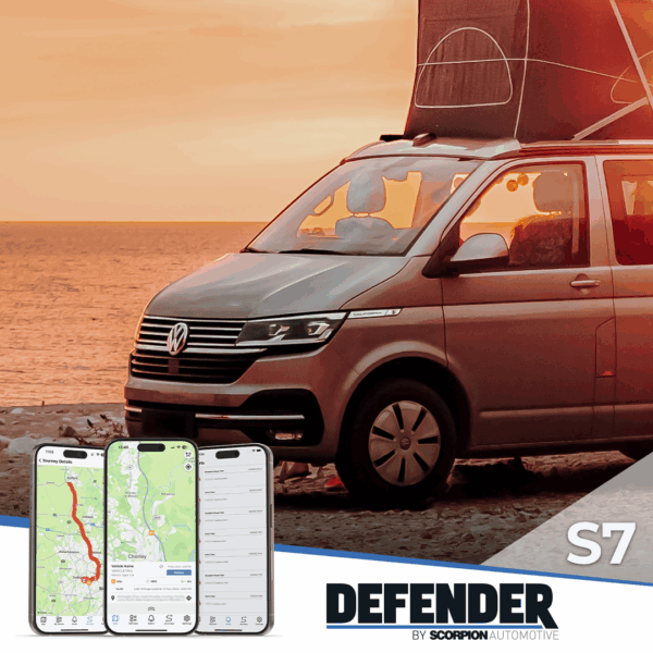 Defender S7 | Vehicle alarm vehicle tracking | caravan tracking | motorhome tracking | vehicle telematics | scorpion track Vehicle Immobiliser