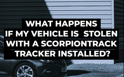 What happens if my vehicle is stolen with a ScorpionTrack tracker installed?